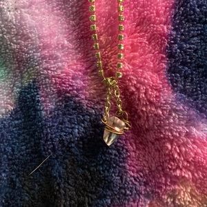 Custom Handmade Crystal Necklace - Rose quarts 🧿🔮💕